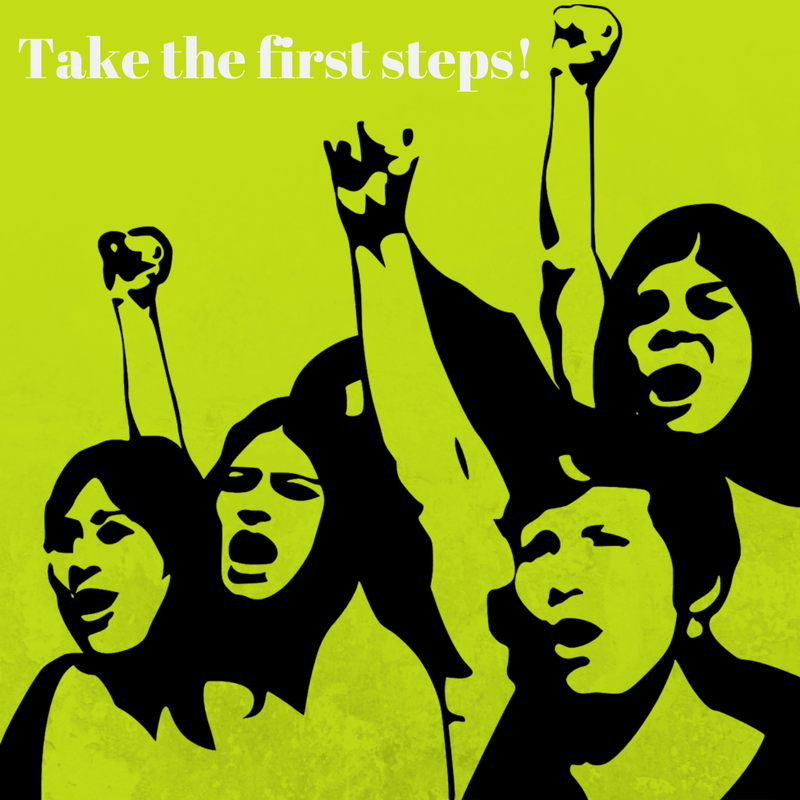 4-step formular to supporting the women's rights movement